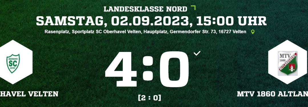 Herren: Niederlage in Velten