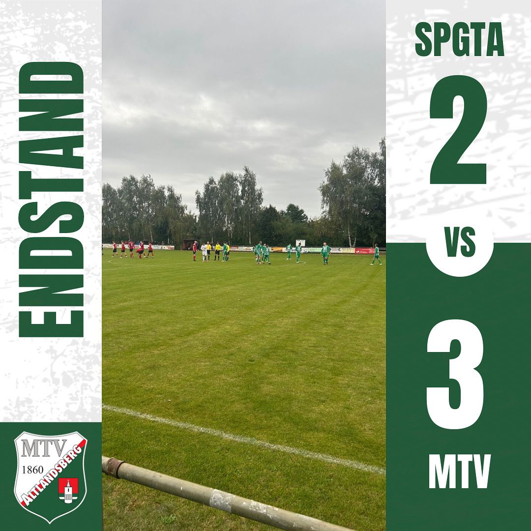 Spielbericht 6. Spieltag – Ostbrandenburgliga 25/26<br />
SpG Tauche/Ahrensdorf vs. MTV 1860 Altlandsberg 2:3 (0:2)<br />
