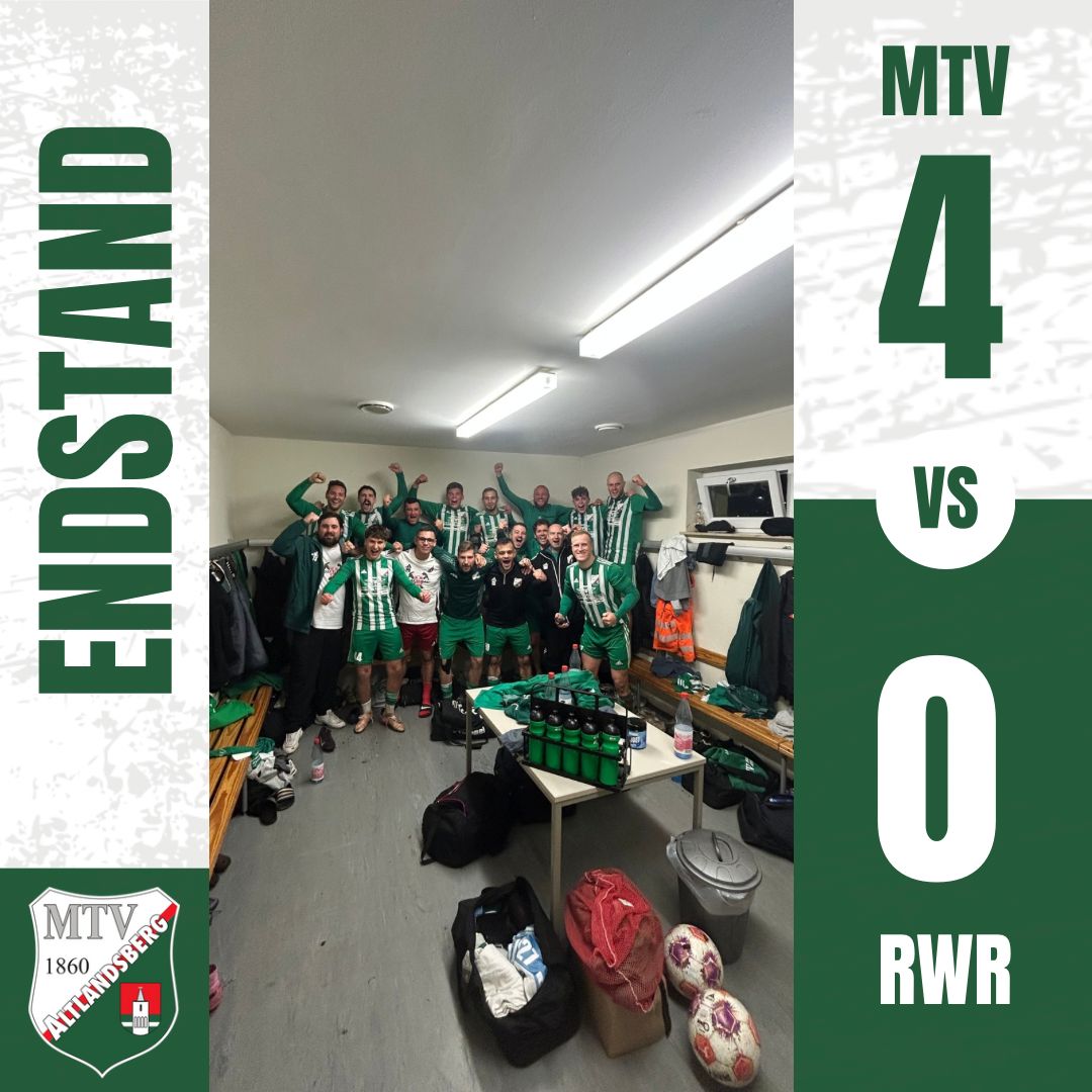 Spielbericht 9. Spieltag – Ostbrandenburgliga 25/26<br />
MTV 1860 Altlandsberg vs. Rot Weiß Reitwein 4:0 (1:0)<br />
