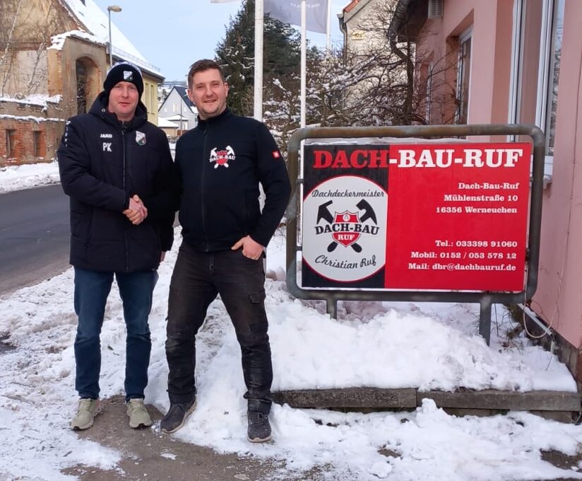 Unser langjähriger Sponsor Dachbau Ruf – Ihr Fachmann aus der Region bleibt uns treu – und das gleich für weitere zwei Jahre!