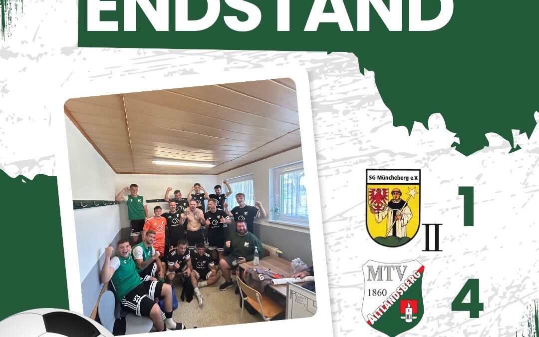 1. Runde Ostbrandenburgpokal 26/27 SG Müncheberg II vs. MTV 1860 Altlandsberg 1:4 (1:2)